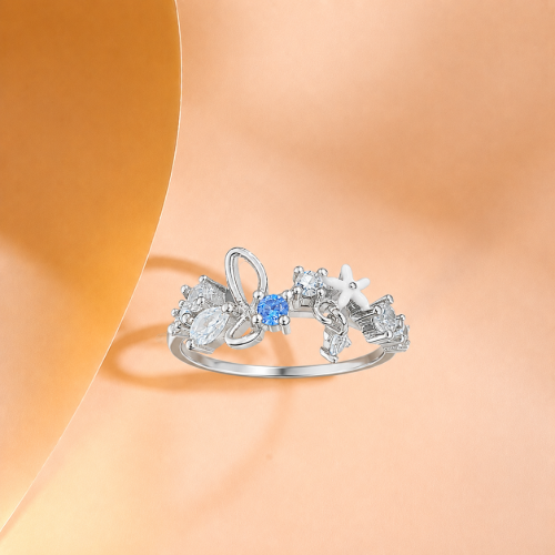 Picture of 925 Silver Ocean Charm Ring
