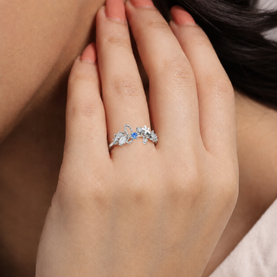 Picture of 925 Silver Ocean Charm Ring