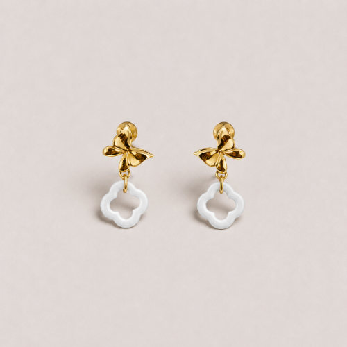 Picture of 925 Silver Butterfly Drop Earrings