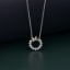 Picture of 925 Silver Butterfly Circle Pendant Necklace