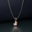 Picture of 925 Silver Pink Duck Pendant Necklace