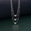 Picture of 925 Silver Triple Heart Layered Necklace