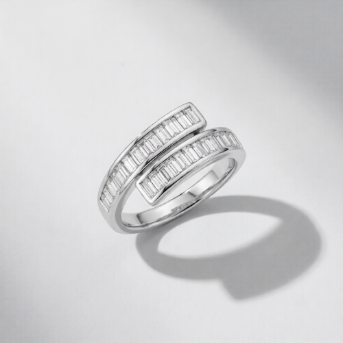Picture of 925 Silver Baguette Ring