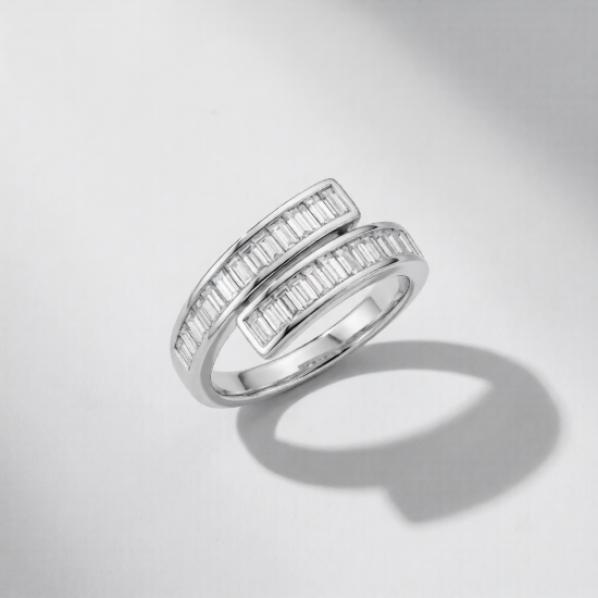 Picture of 925 Silver Baguette Ring