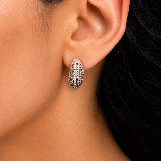 Picture of Pavé Shield Stud Earrings