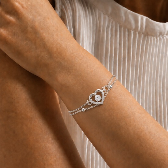 Picture of 925 Silver Heart Bracelet