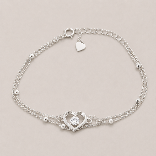 Picture of 925 Silver Heart Bracelet