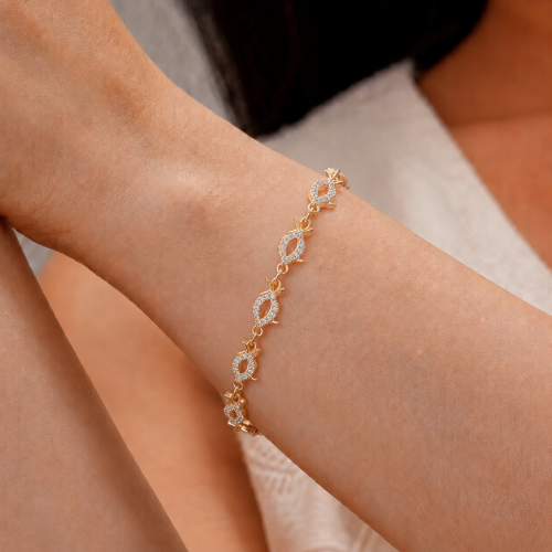 Picture of 925 Silver Infinity CZ Bracelet