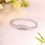 Picture of 925 Sterling Silver Love CZ Bangle Bracelet