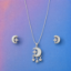 Picture of 925 Silver Moon Star Jewelry Set