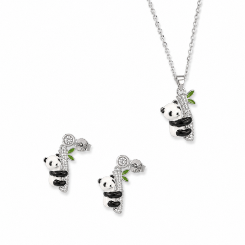 Picture of 925 Silver Panda Jewelry Set