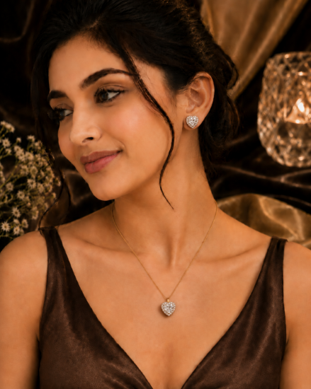 Picture of Crystal Heart Trio Set