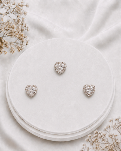 Picture of Crystal Heart Trio Set