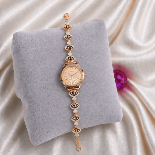 Picture of 925 Sterling Silver Rose Gold Bracelet Watch