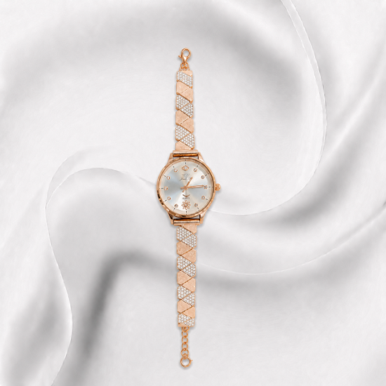 Picture of 925 Sterling Silver Rose Gold Bracelet Watch