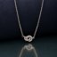 Picture of 925 Silver Interlocking Circle Pendant Necklace