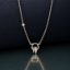 Picture of 925 Silver Elegant Circle Drop Pendant Necklace