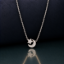 Picture of 925 Silver Moon & Star Pendant Necklace